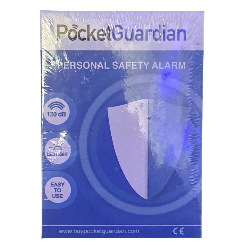 NEW PocketGuardian Personal Safety Alarm 130 dB LED Light Emergency Keychain